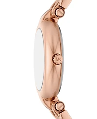 Michael Kors Women's Laney Three-Hand Rose Gold-Tone Stainless Steel Watch, 30mm