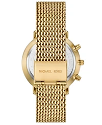 Michael Kors Men's Blake Multifunction Gold-Tone Mesh Watch, 42mm