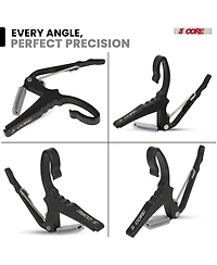 5Core Capo Acoustic Electric Guitar String Clip + 6Pcs Picks Celluloid Carry Bag - Al Blu