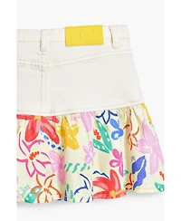 Desigual Girls Girls's Combined floral mini skirt