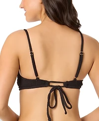 Salt + Cove Juniors' Ribbed Scoop-Neck Bralette Bikini Top, Exclusively at Macy's