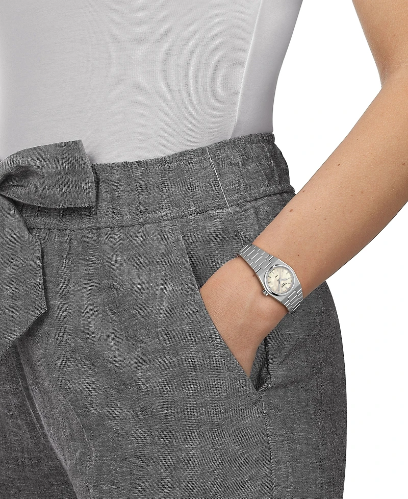 Tissot Women's Swiss Prx Stainless Steel Bracelet Watch 25mm