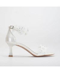 Birdie Lace Kitten Heel Sandals