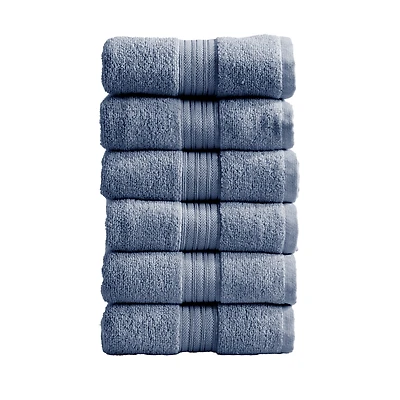 Linery & Co. Quick-Drying Cotton 6-Piece Hand Towel Set