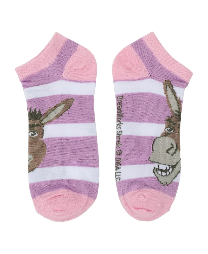 Shrek Women's Friends 5-Pair Ankle Socks-osfa