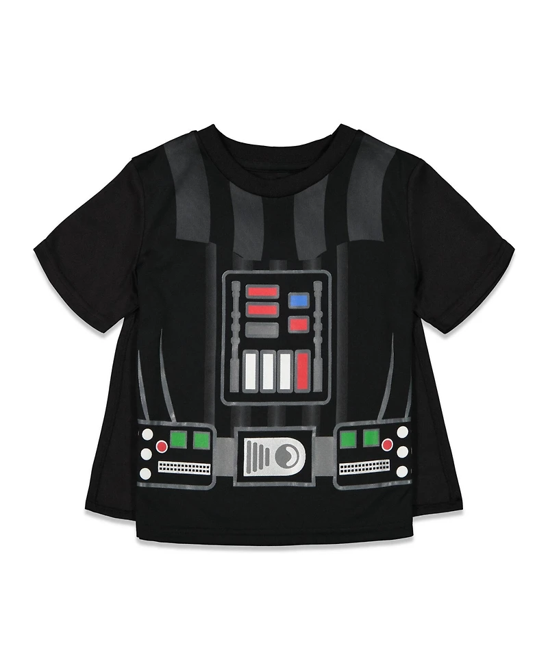 Star Wars Darth Vader Costume T-Shirt Shorts & Cape 3 Piece