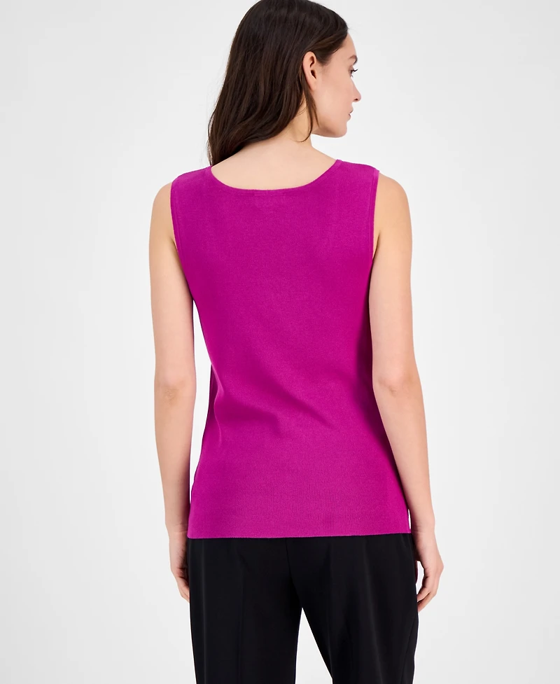 Tahari Asl Women's Sleeveless Sweater Tank Top