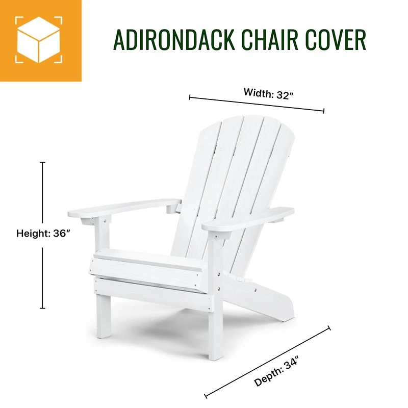 Set of 2 Adirondack Patio Chair Cover