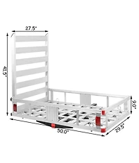 50 inch x 29.5 inch Hitch-Mounted Mobility Cargo Carrier