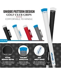 Wosofe Golf Grips 13 pcs Pack Standard Size Rubber Lightweight Non-Slip Soft For Men And Women