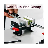 Wosofe Golf Club Regrip Vise Tool Golf Club Gripping Station Quick Shaft Clamp Grip replacement tool package Rubber Non-Slip Manual Handle Easy to Ins