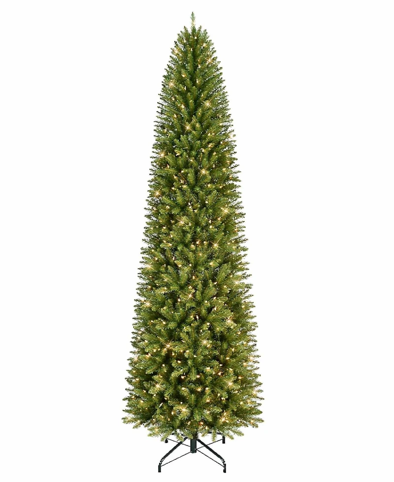 Puleo 9FT Pre-lit Franklin Fir Pencil Artificial Christmas Tree
