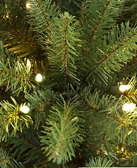 Puleo 10FT Pre-lit Slim Franklin Fir Artificial Christmas Tree