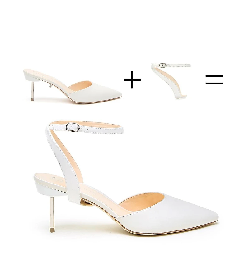 Alterre Women's White Marilyn Customizable Bridal Stilettos