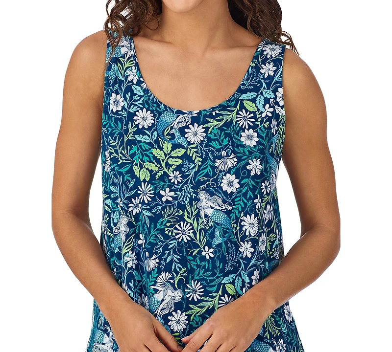 Cuddl Duds Women's Printed Sleeveless Boxer Pajama Set