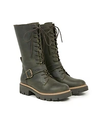Strap Detail Mid Calf Boot