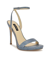 Nine West Women's Loola Ankle Strap High Stiletto Sandals