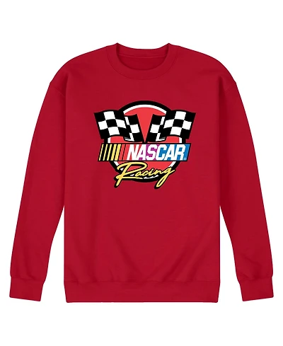 Airwaves Men's Nascar Racing Logo Long Sleeve Fleece T-Shirt