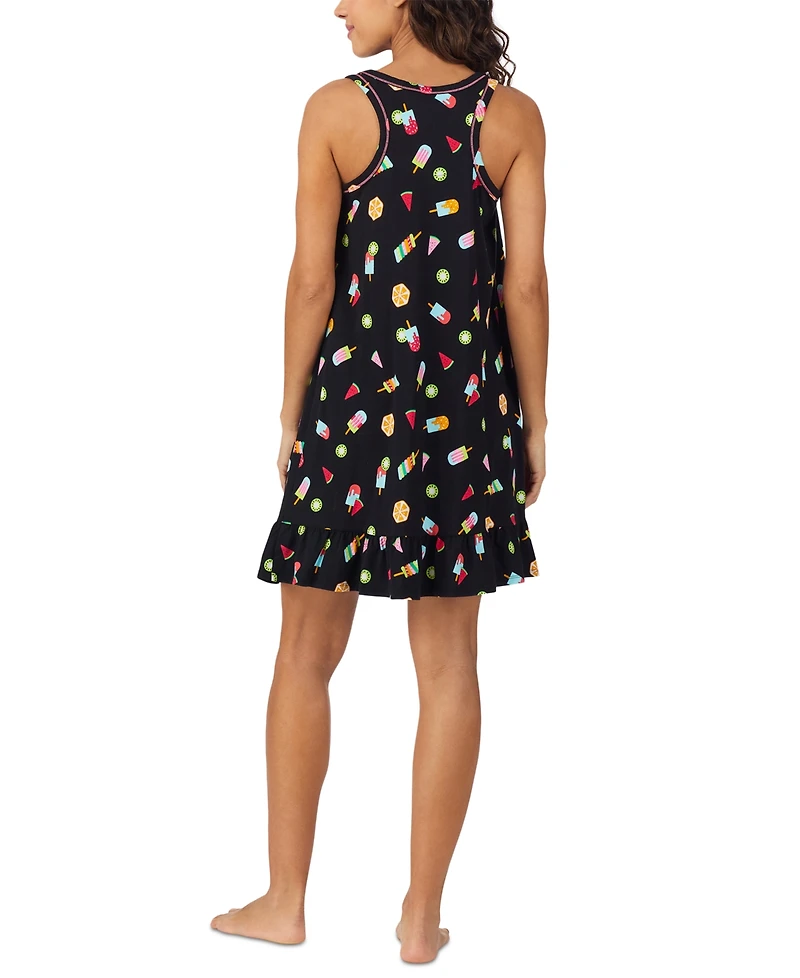 Cuddl Duds Women's Sleeveless Ruffled-Hem Chemise