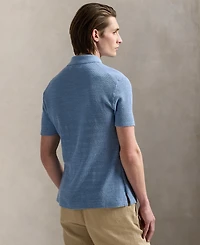 Polo Ralph Lauren Men's Textured Cotton-Linen Shirt Sweater
