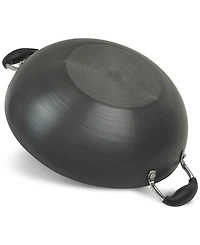 Sedona Kitchen 12.5" Hard-Anodized Nonstick Wok & Lid