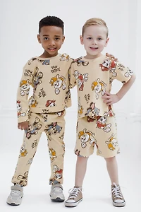 Paw Patrol Little Boys Waffle Knit Pullover Sweatshirt and Jogger Pants Outfit Set