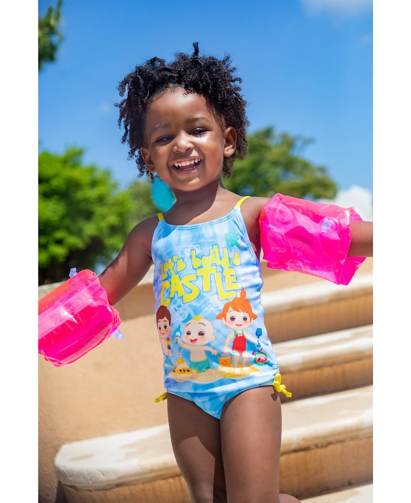 CoComelon Toddler Girls Tomtom Yoyo Jj One Piece Bathing Suit