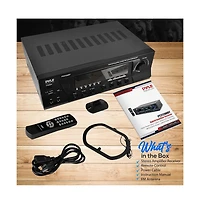 Pyle Bluetooth 300W Home Theater Stereo Amplifier Receiver - PT272AUBT