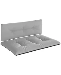 Outsunny 2 Seat Pallet Cushions 3.9 in. Pallet Sofa Cushions, Dark