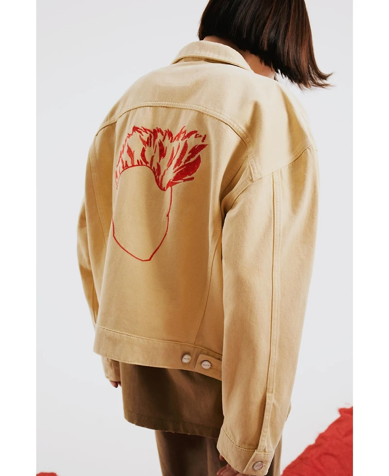 Pcfg Women's Logo Denim Jacket
