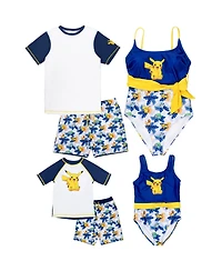 Pokemon Girls Pikachu Upf 50+ One Piece Bathing Suit