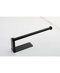 2 Pack Paper Towel Holder Wall Mount, Black Paper Towel Holder Under Cabinet, Self Adhesive Paper Towel Holders