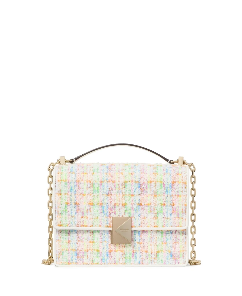 Kate Spade New York Deco Tweed Chain Strap Mini Shoulder Bag