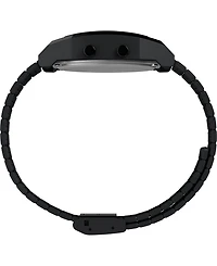 Timex Men's Quartz Digital Black Stainless Steel Watch, 36mm