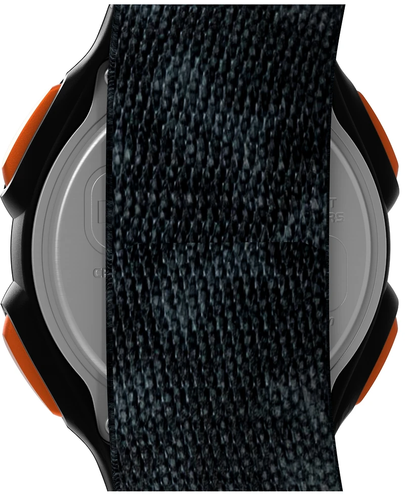 Timex Men's Quartz Digital Black Leather Watch