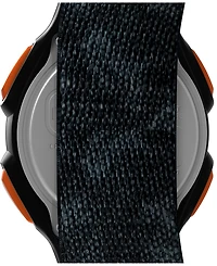 Timex Men's Quartz Digital Black Leather Watch