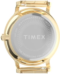 Timex Women's Quartz Analog Gold-Tone Stainless Steel Watch, 34mm