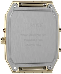 Timex Men's Quartz Analog Digital Gold-Tone Stainless Steel Watch, 33mm