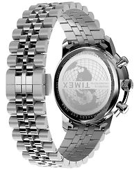 Timex Men's Chronograph Silver-Tone Stainless Steel Watch, 41mm