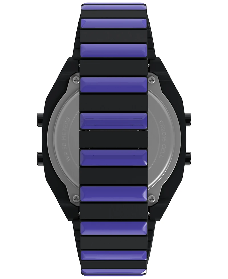 Timex Men's Quartz Digital Black Stainless Steel Watch, 36mm