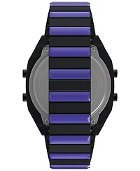 Timex Men's Quartz Digital Black Stainless Steel Watch, 36mm