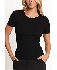 Petal and Pup Women's Kya Short Sleeve Knit Top