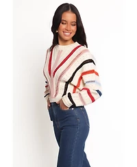 Petal and Pup Women's Marie Stripe Knit Sweater