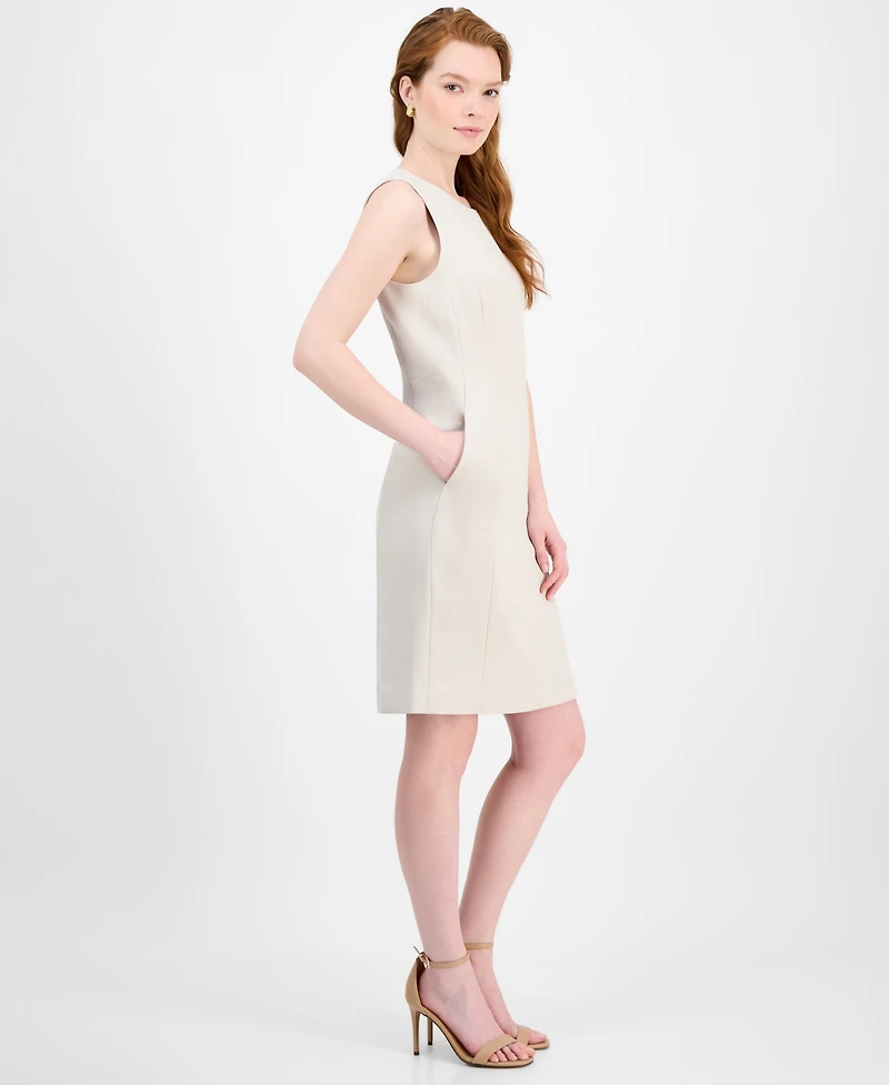 Kasper Women's Sleeveless Multi-Seam Sheath Dress, Regular & Petite