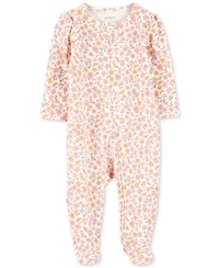 Carters Baby Girl Cotton Hooded Cardigan Cotton Floral Sleep Play Pajamas