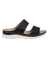 Gc Shoes Women's Verna Adjustable Double Strap Footbed Sandals