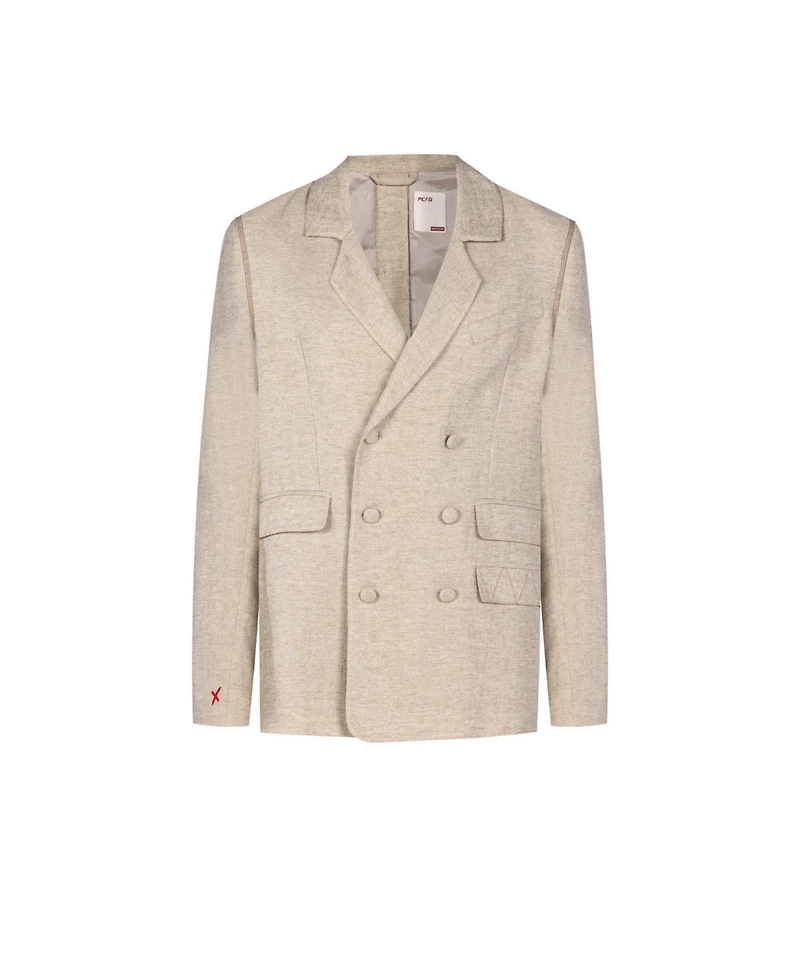 Pcfg Men's Free Heaven Linen Oversized Blazer