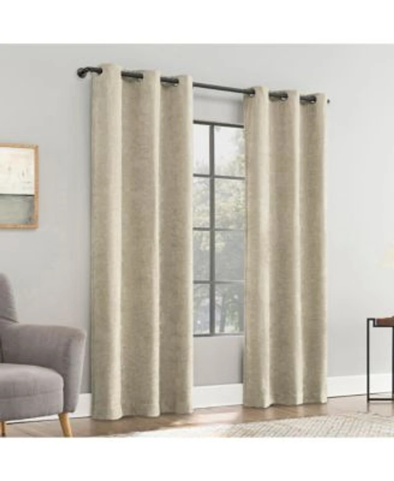 Isidora Velvet Magnetic Closure 100 Blackout Grommet Curtain Panel