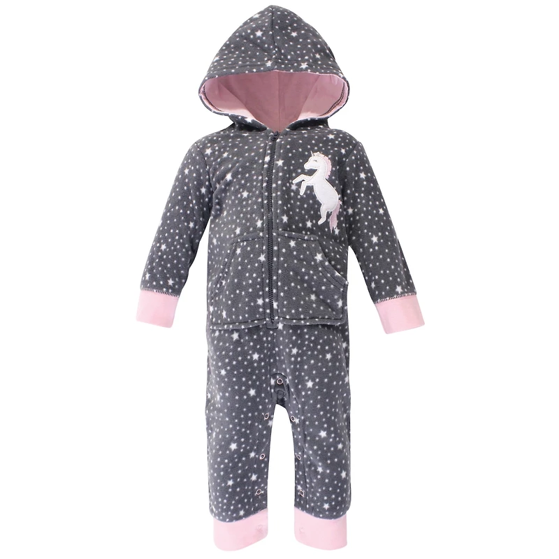 Hudson Baby Girls Fleece Jumpsuits, Coveralls, and Playsuits