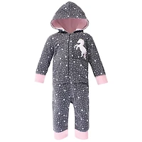 Hudson Baby Girls Fleece Jumpsuits, Coveralls, and Playsuits